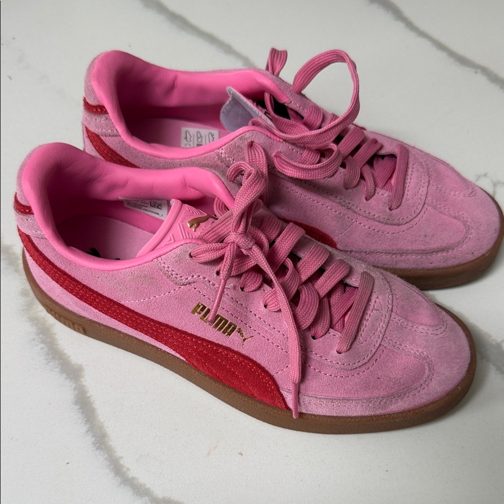 Puma Kids Pink and Red Sneakers